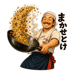 Showa Retro Machi-Chuka Stickers