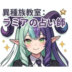 Lamia Fortune Teller Luna Stickers