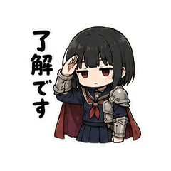 Jitome Isekai JK RPG Stickers