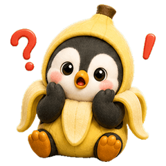 Banana Penguin Mood (No text)