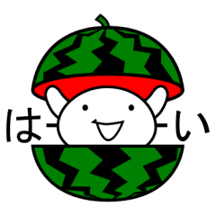 Sticker Of Watermelon Mania Line Stickers Line Store