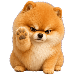 Cheeky Pomeranian (No text)