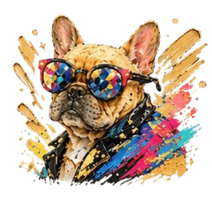 Colorful Frenchie Life