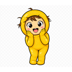 Yellow Kobintos Stickers