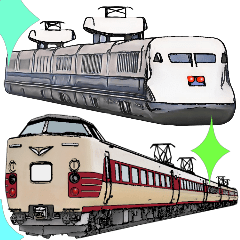 リアル鉄道車両アニメーションスタンプ2