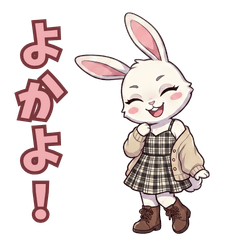 Cute Hakata Dialect Bunny