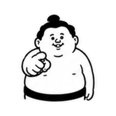 Silent Action Sumo Wrestler