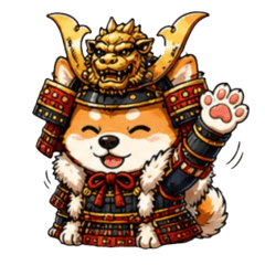 Warlord Shiba: Kainotora Dog Stickers