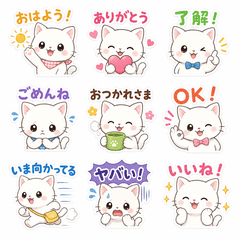Mochi White Cat ok