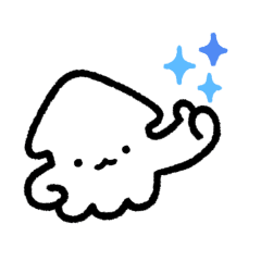 Cute Squid move Sticker