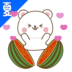 Shirokuma and Penguine in summer