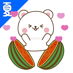 Shirokuma and Penguine in summer
