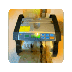 カナダ通貨点鈔機の動的スタンプ1