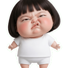 イラっと可愛いブサカワ少女