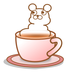 little animal in a coffee cup