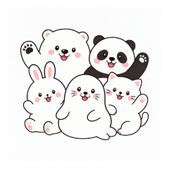 Round & Chubby Fluffy Animals