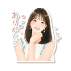 Polite Girls Watercolor Stickers