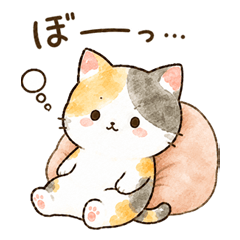 Calico Cat  Lazy Fuwamike-chan