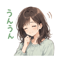 Soft Pastel Girl Daily Stickers