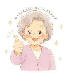 Gentle Grandma Stickers hayababa