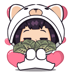 Chibi White Bear New : Animated Stickers
