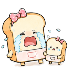 吐司母女表情傳達
