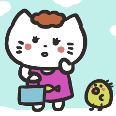 Cat mam feelings sticker