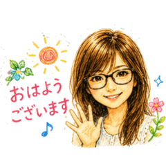 Yuko The Sales Rep Daily Chat Stickers