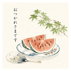 Elegant Summer Japanese Stickers