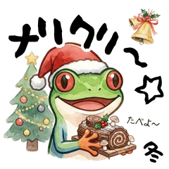 Unique Red-Eyed Tree Frog -Winter-