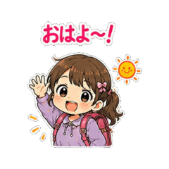 Girl Elementary Student