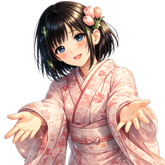 Toyama Dialect Kimono Girl