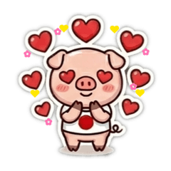 Japan-Loving Little Piggy