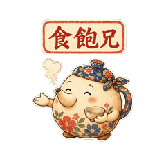 花布茶壺《細義啊》