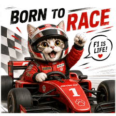 F1賽車貓日常｜賽道梗圖貼圖