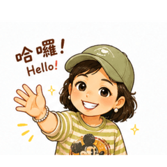 愛戴帽子的女子(Q版)