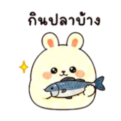 Chubby creamy rabbit
