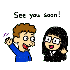 Cute Daily English Chat Stickers