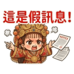 白沙屯媽祖防詐日常 - 平安警示圖 2
