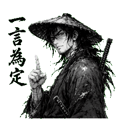 Wuxia Swordsman Manga Stickers