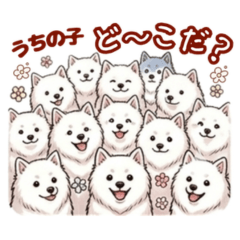 Cute & Fluffy Dog Sticker Pack for LINE