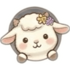 Soothing goat Sticker_Tanchoko Shop