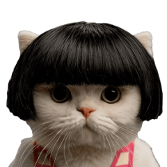 Everyday Stickers Bob-Cut Cat.