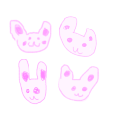 lovely bunny Stickers Set