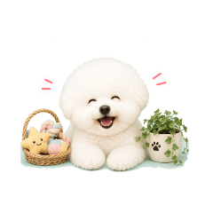 Bichon Messaging Stickers:Summer Edition