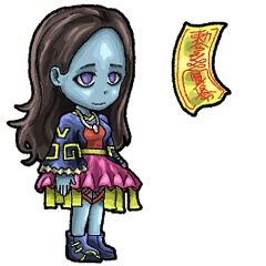 animation sticker jiangshi kurage