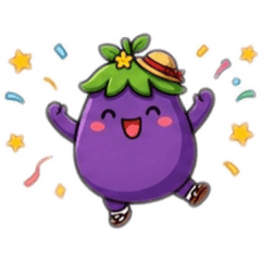 組み合わせ無限大∞！ナスの子供文字無ver.