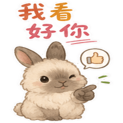療癒兔子 正能量鼓勵鼓勵篇 大貼圖 [ZiFu]