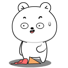 Weird White Bear 7 : Animated Stickers