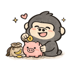 gorilla money loving life